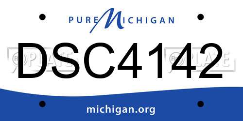 DSC4142 Michigan License Plate