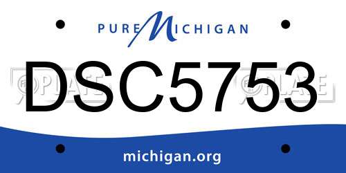 DSC5753 Michigan License Plate