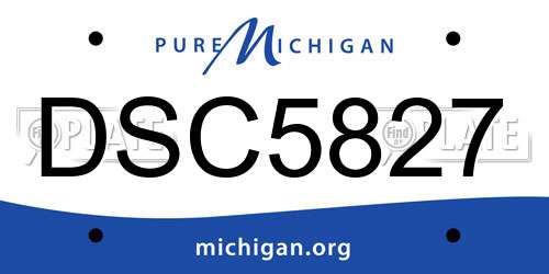 DSC5827 Michigan License Plate