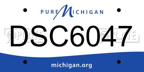 DSC6047 Michigan License Plate