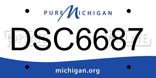DSC6687 Michigan License Plate