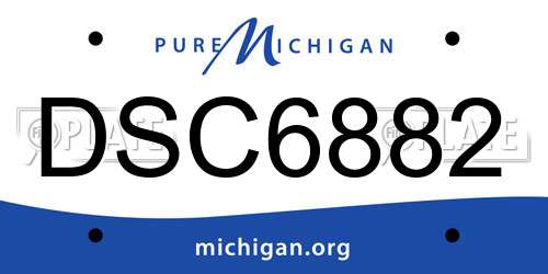 DSC6882 Michigan License Plate