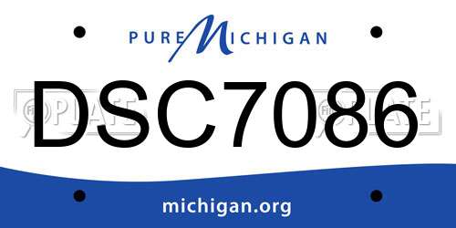 DSC7086 Michigan License Plate