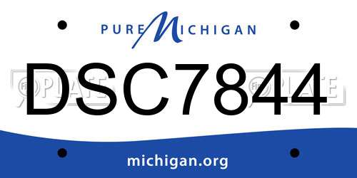 DSC7844 Michigan License Plate