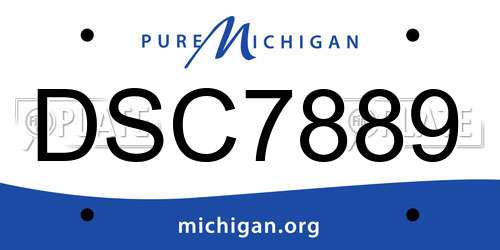 DSC7889 Michigan License Plate