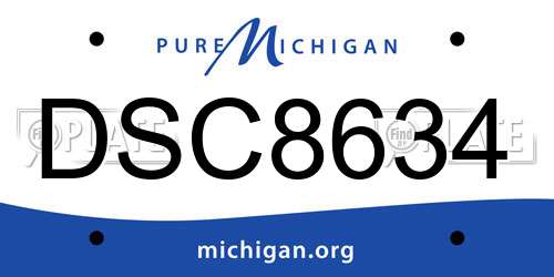 DSC8634 Michigan License Plate
