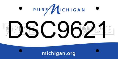 DSC9621 Michigan License Plate