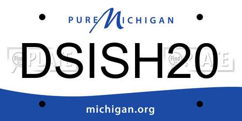DSISH20 Michigan License Plate