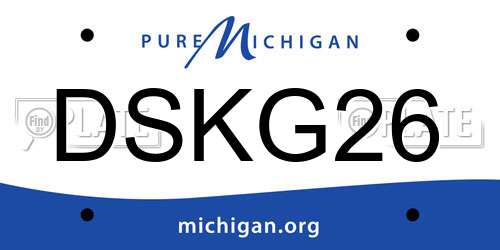DSKG26 Michigan License Plate