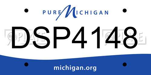 DSP4148 Michigan License Plate