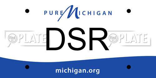 DSR Michigan License Plate