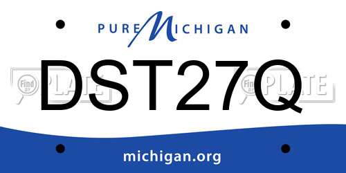 DST27Q Michigan License Plate