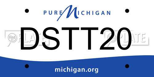 DSTT20 Michigan License Plate