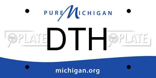DTH Michigan License Plate