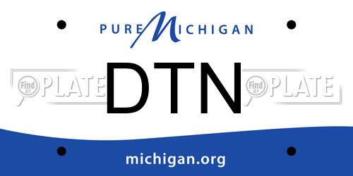 DTN Michigan License Plate