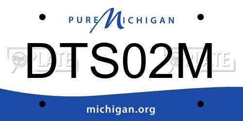 DTS02M Michigan License Plate