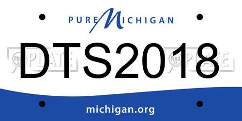 DTS2018 Michigan License Plate