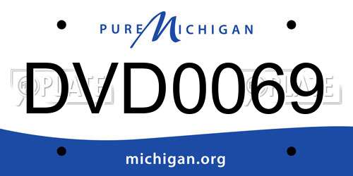 DVD0069 Michigan License Plate