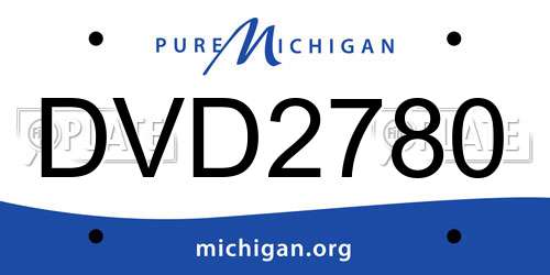 DVD2780 Michigan License Plate