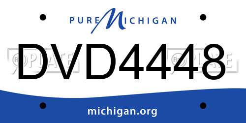 DVD4448 Michigan License Plate