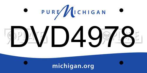 DVD4978 Michigan License Plate