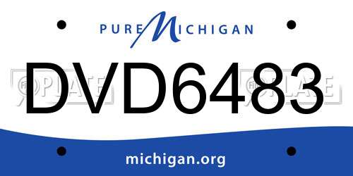 DVD6483 Michigan License Plate