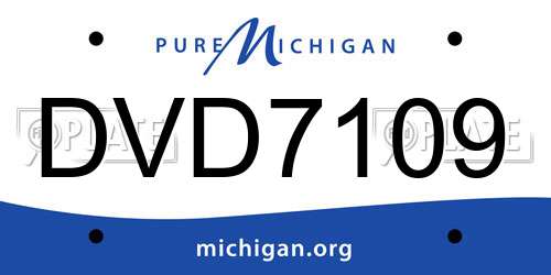 DVD7109 Michigan License Plate
