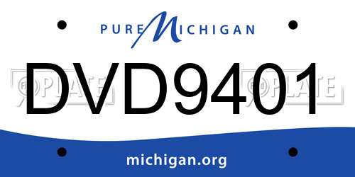 DVD9401 Michigan License Plate
