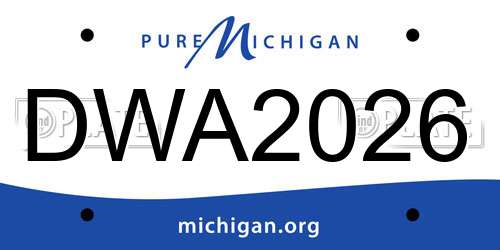 DWA2026 Michigan License Plate