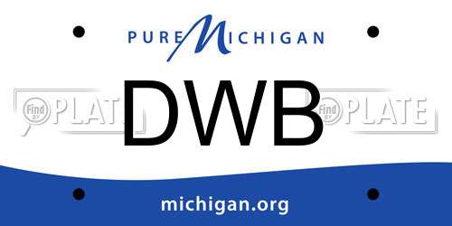 DWB Michigan License Plate