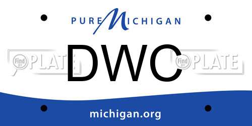 DWC Michigan License Plate