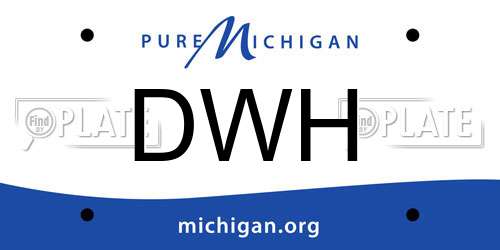 DWH Michigan License Plate