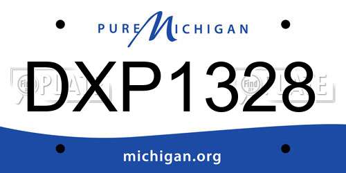 DXP1328 Michigan License Plate