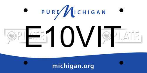 E10VIT Michigan License Plate