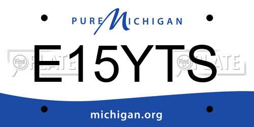 E15YTS Michigan License Plate