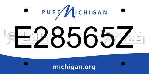 E28565Z Michigan License Plate