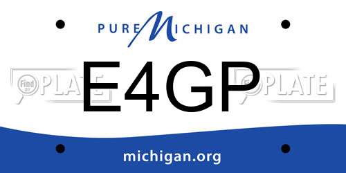 E4GP Michigan License Plate