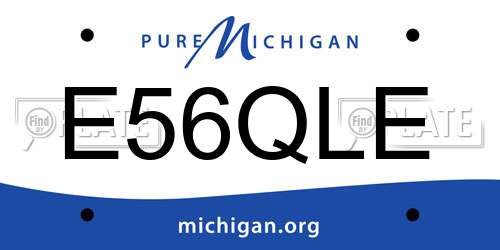 E56QLE Michigan License Plate