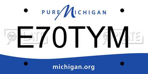 E70TYM Michigan License Plate