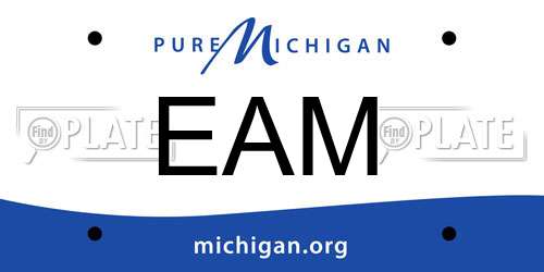 EAM Michigan License Plate