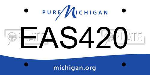 EAS420 Michigan License Plate