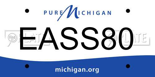 EASS80 Michigan License Plate
