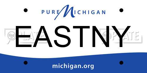 EASTNY Michigan License Plate