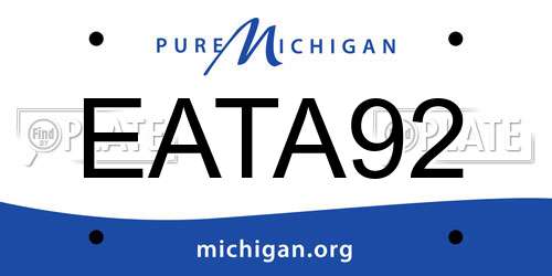 EATA92 Michigan License Plate