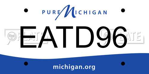 EATD96 Michigan License Plate