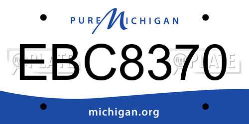 EBC8370 Michigan License Plate