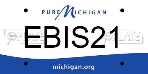 EBIS21 Michigan License Plate