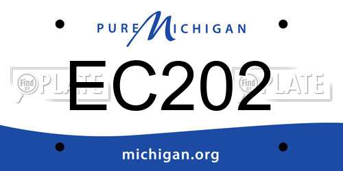 EC202 Michigan License Plate