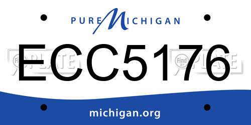 ECC5176 Michigan License Plate