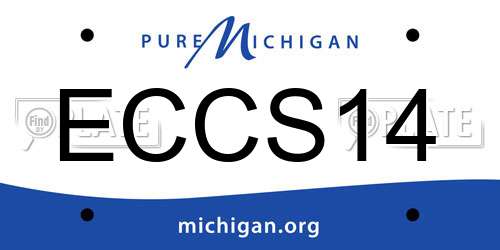 ECCS14 Michigan License Plate